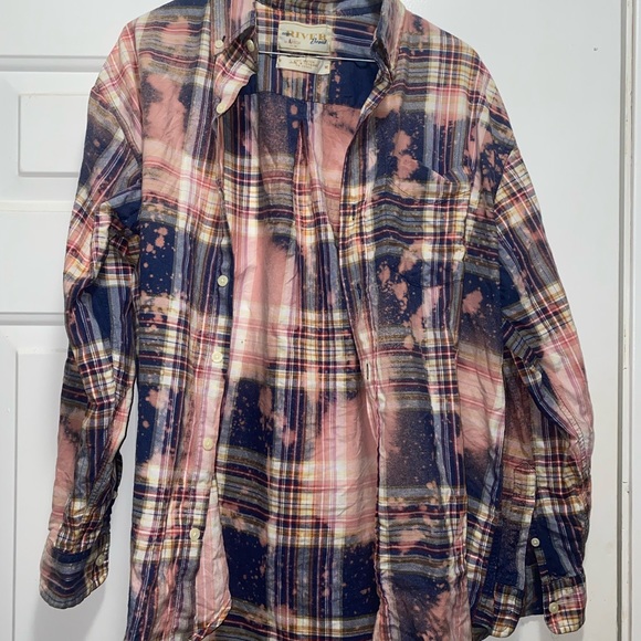 Tops - Custom bleached flannel